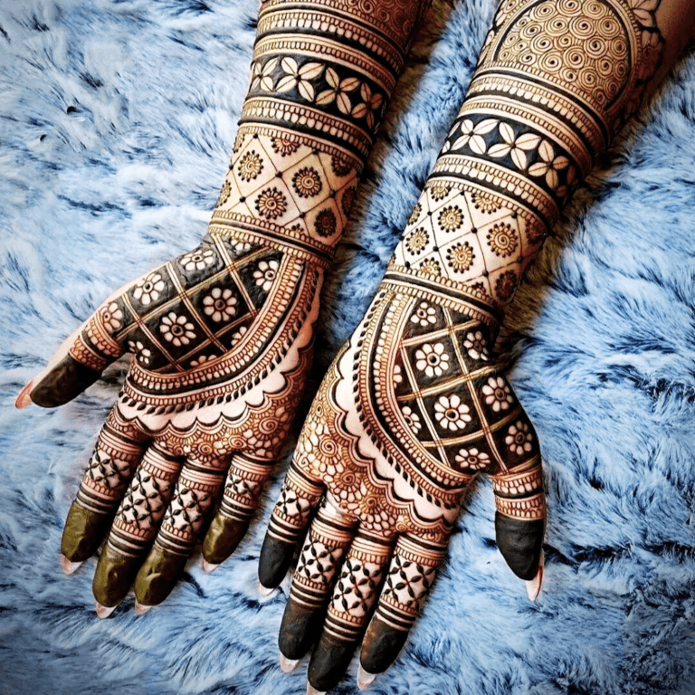 mehndi design simple full hand