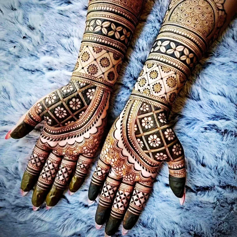 mehndi design simple full hand