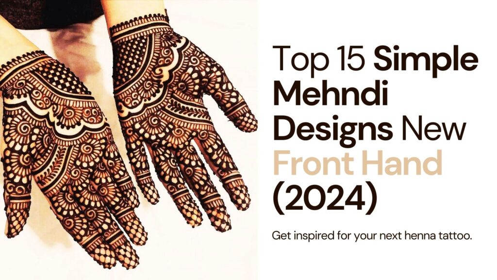 simple mehndi design new front hand 