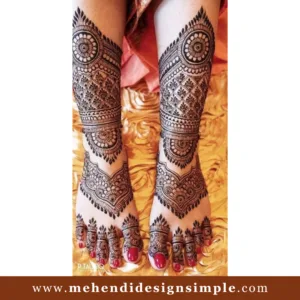 Full leg mehendi design 2024