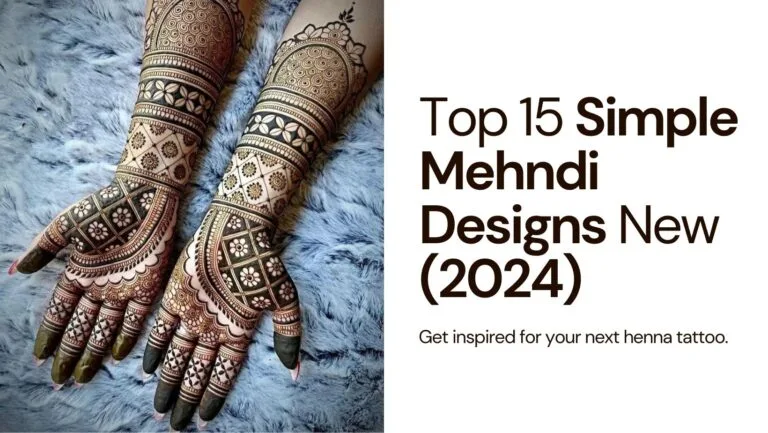 Top 15 simple mehndi design new(2024) 2 Simple mehndi design new