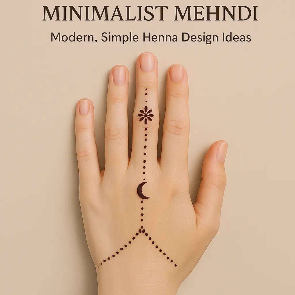 Minimalist mehndi